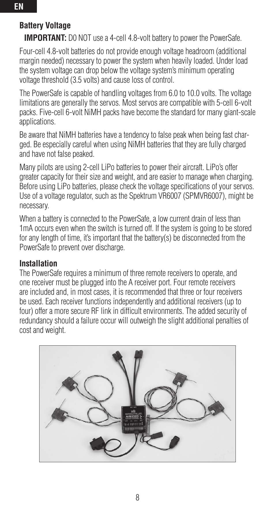 Spektrum SPMAR12120 User Manual | Page 8 / 92