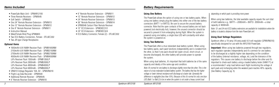 Spektrum SPMAR12100 User Manual | Page 3 / 14