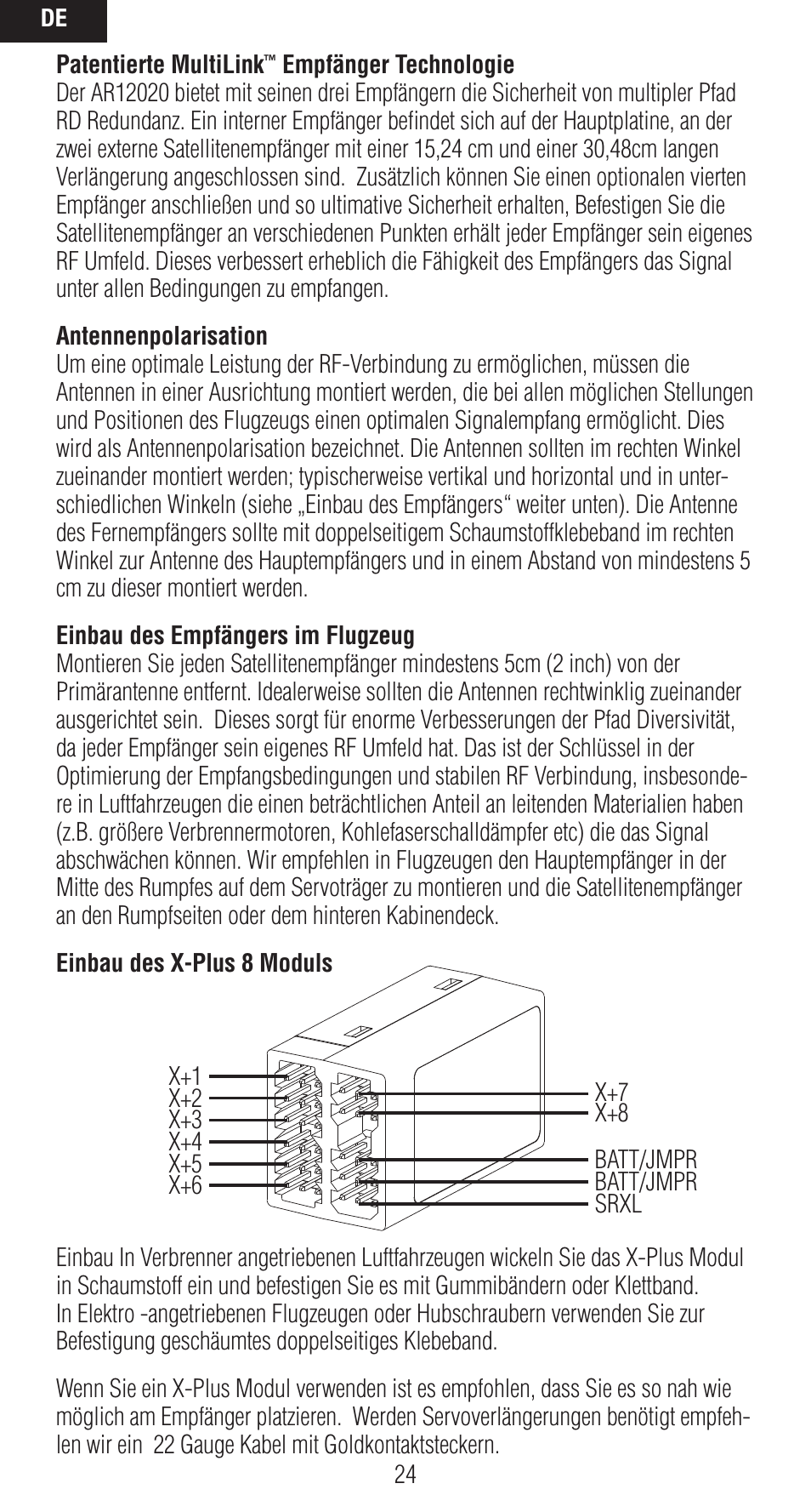 Spektrum SPMAR12020 User Manual | Page 24 / 72