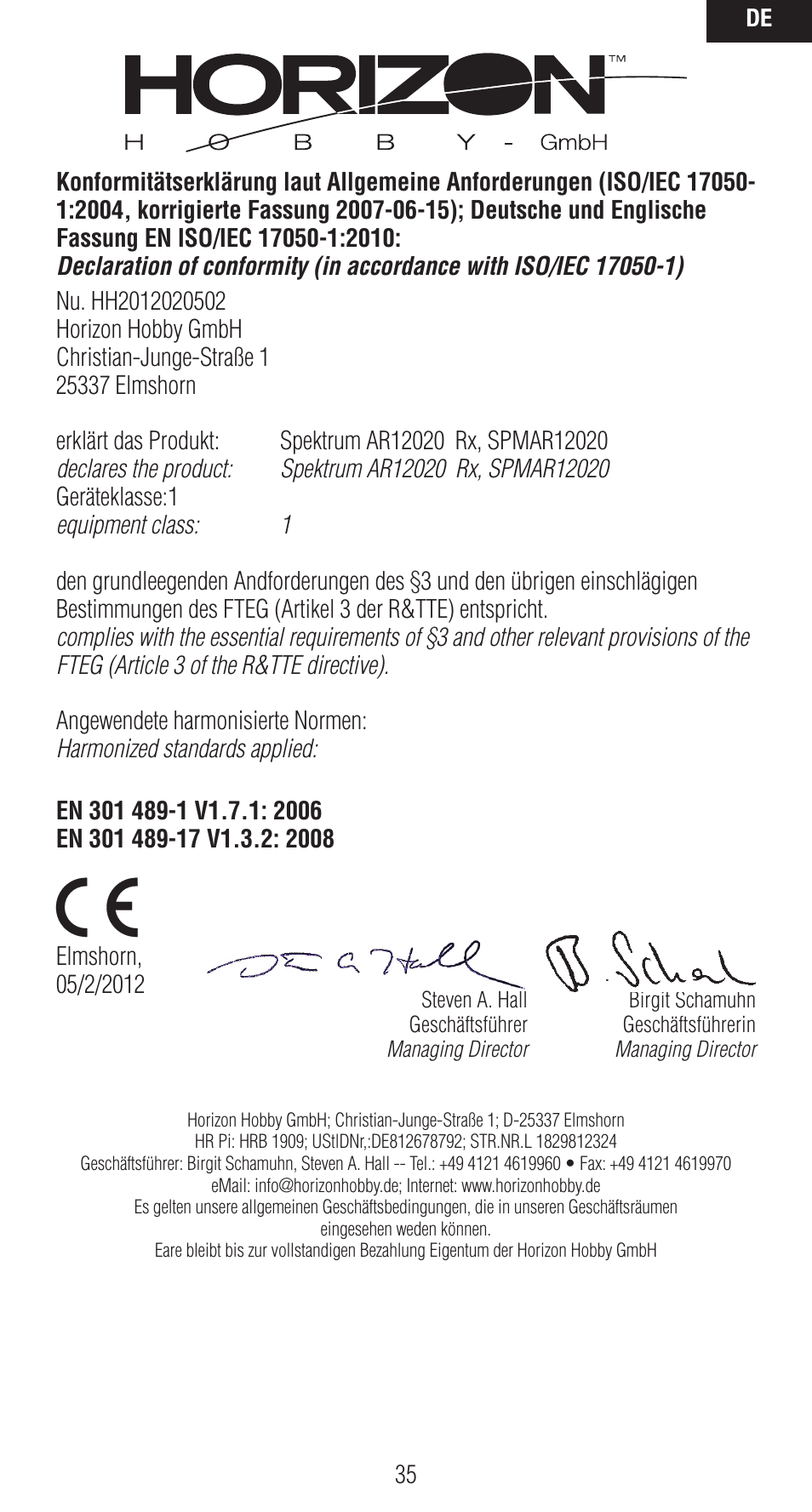 Spektrum SPMAR12020 User Manual | Page 35 / 72