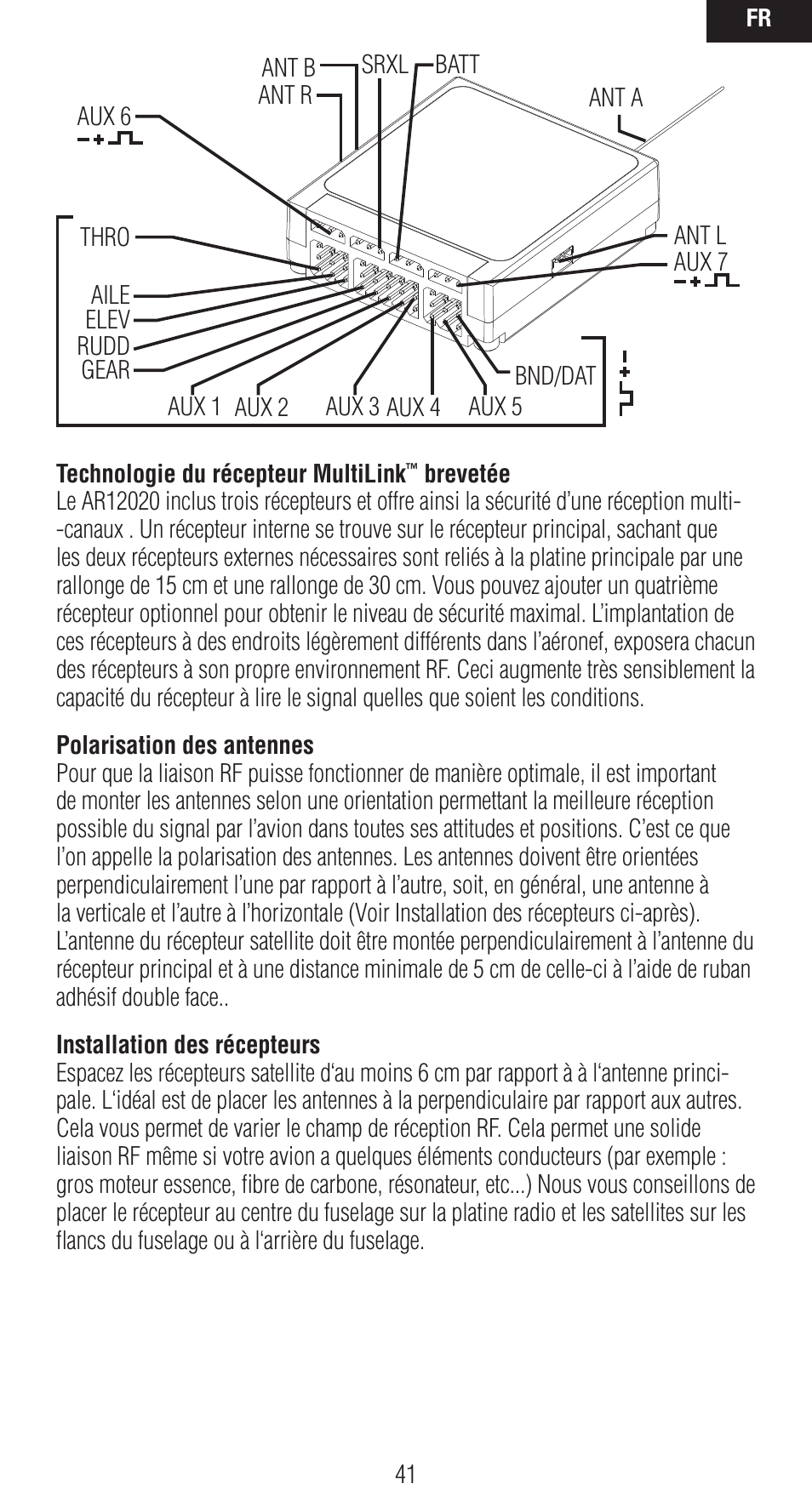 Spektrum SPMAR12020 User Manual | Page 41 / 72