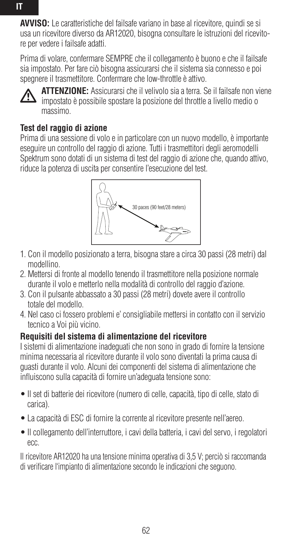 Spektrum SPMAR12020 User Manual | Page 62 / 72