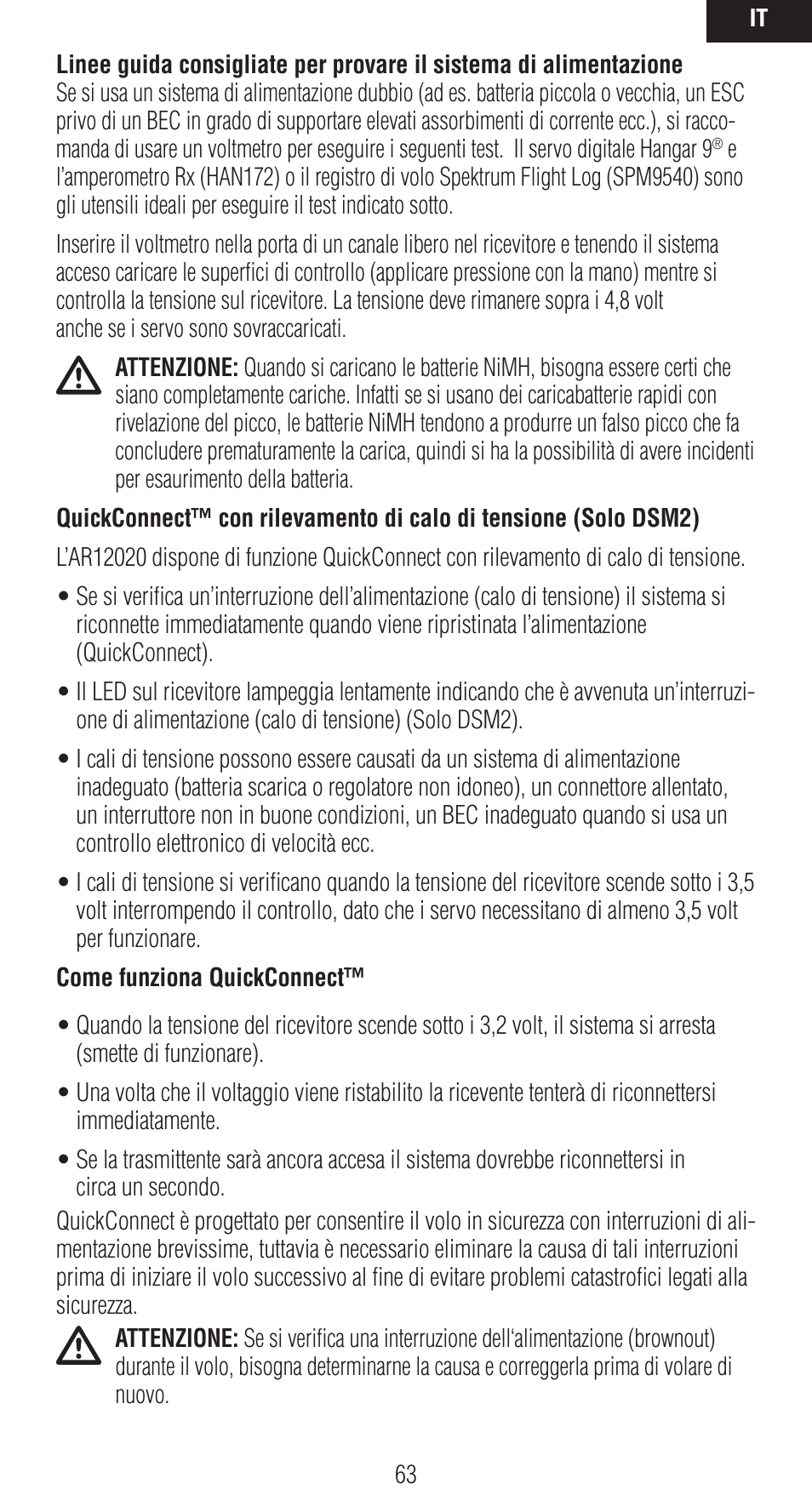 Spektrum SPMAR12020 User Manual | Page 63 / 72