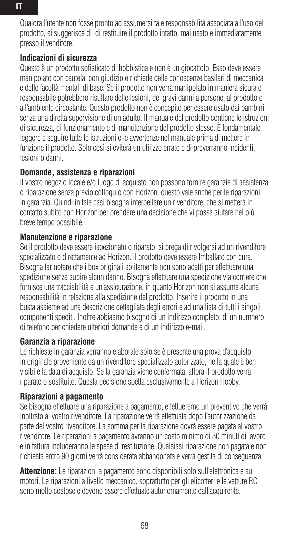 Spektrum SPMAR12020 User Manual | Page 68 / 72