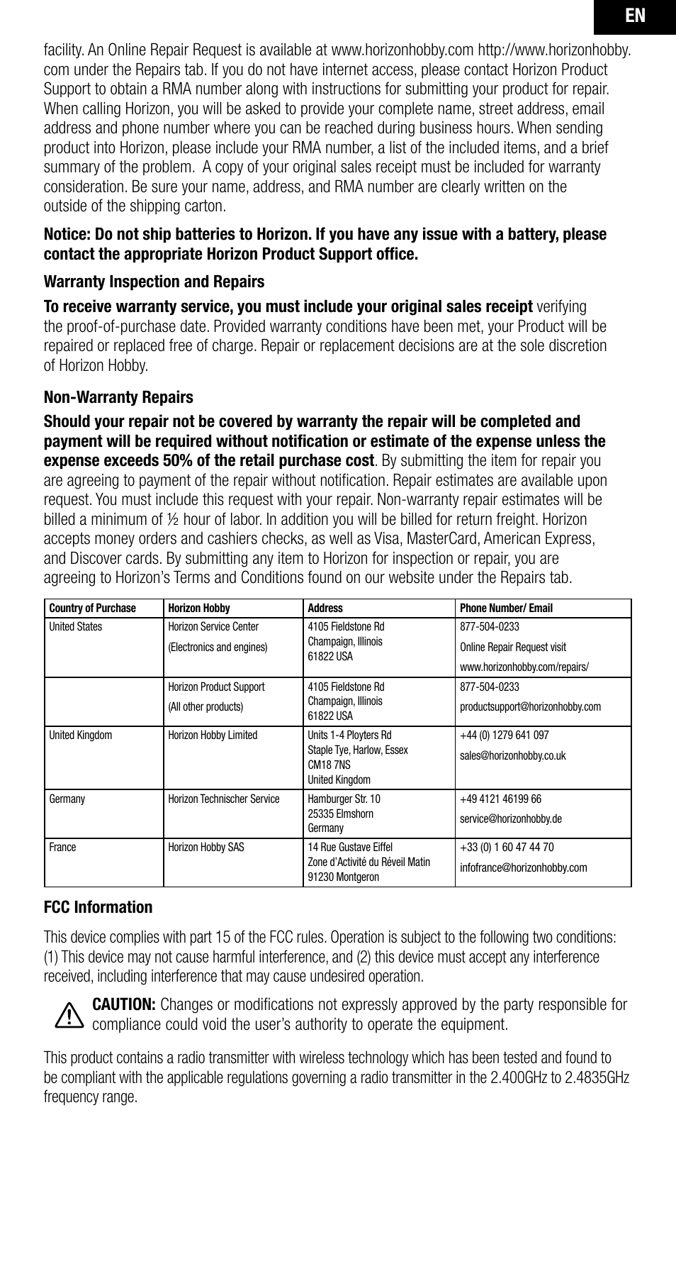 Spektrum SPMAR10000 User Manual | Page 15 / 60