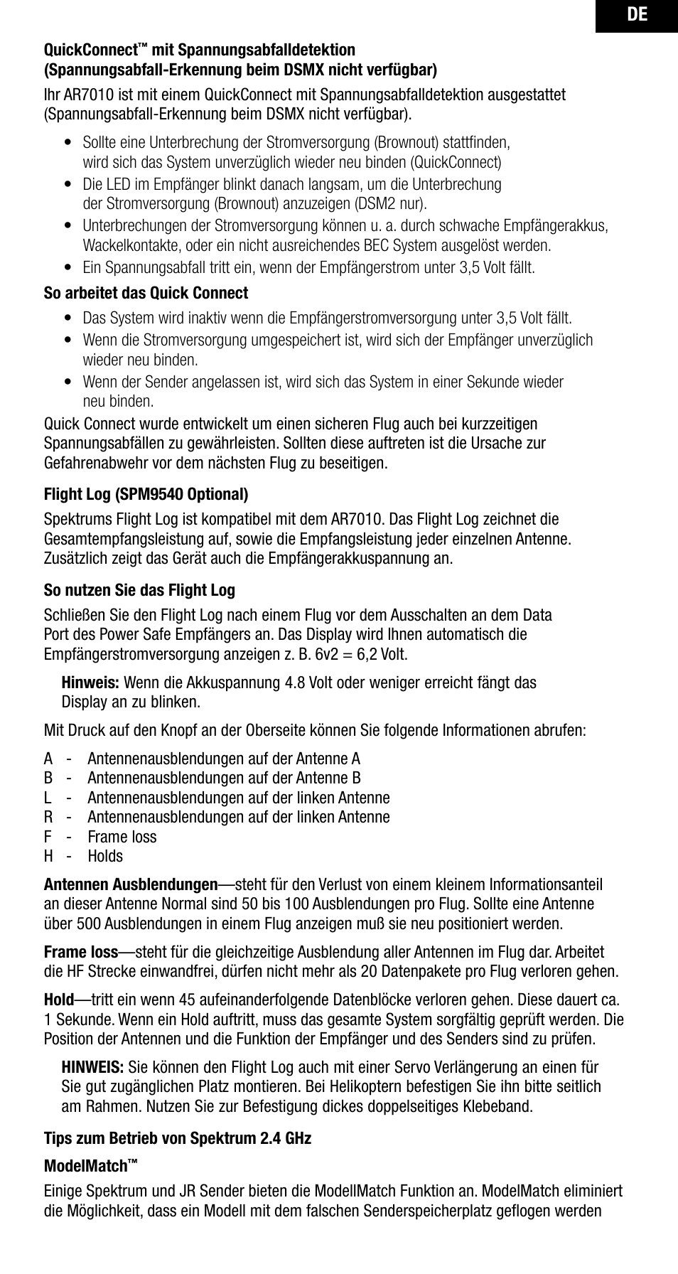 Spektrum SPMAR10000 User Manual | Page 25 / 60