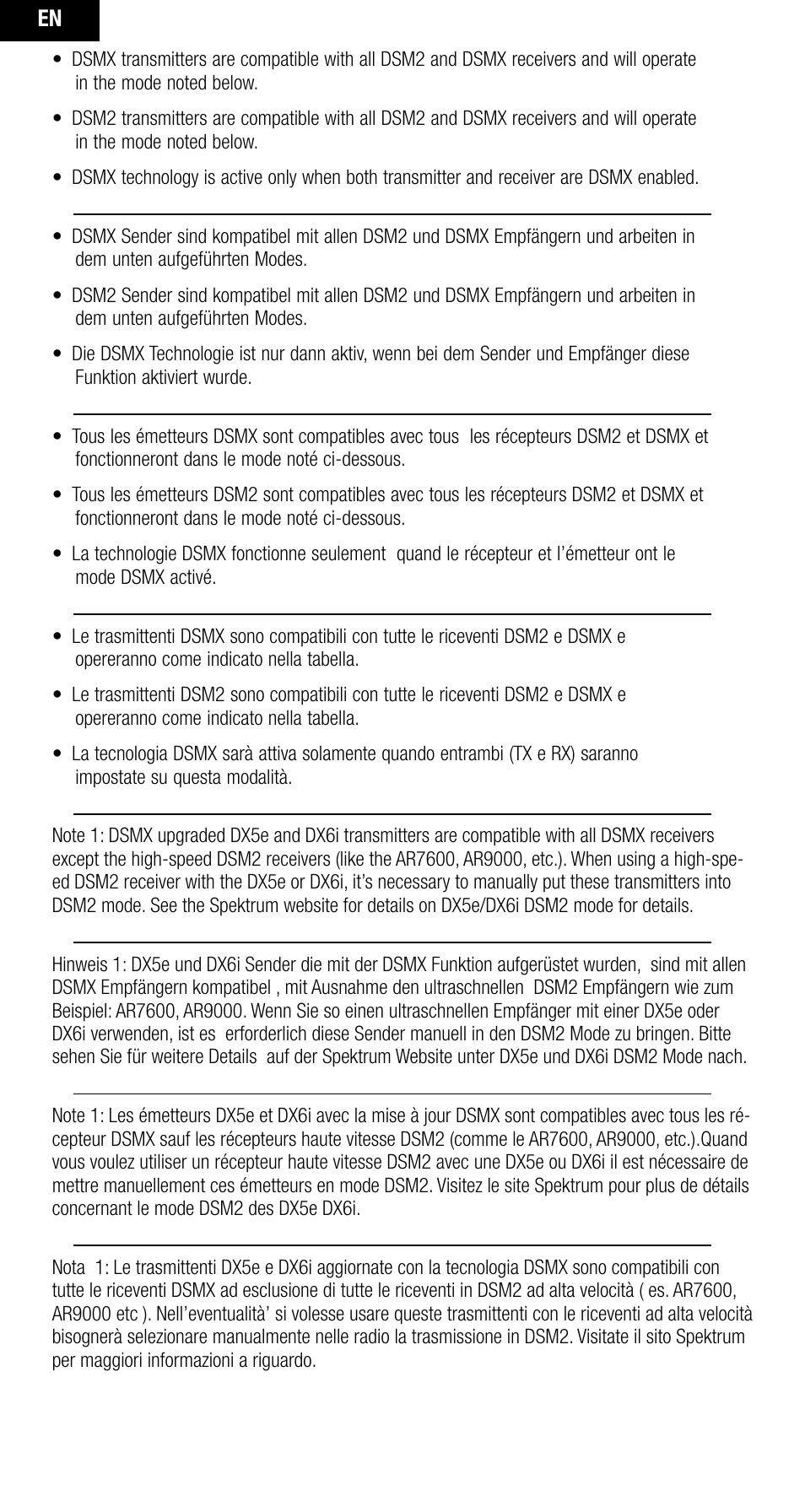 Spektrum SPMAR10000 User Manual | Page 4 / 60