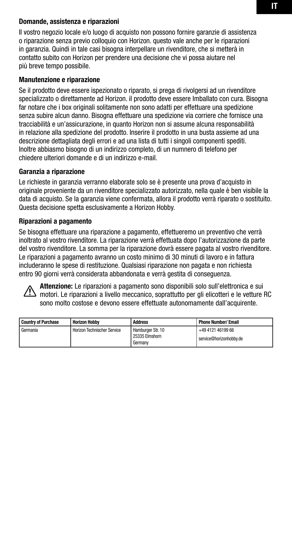 Spektrum SPMAR10000 User Manual | Page 59 / 60