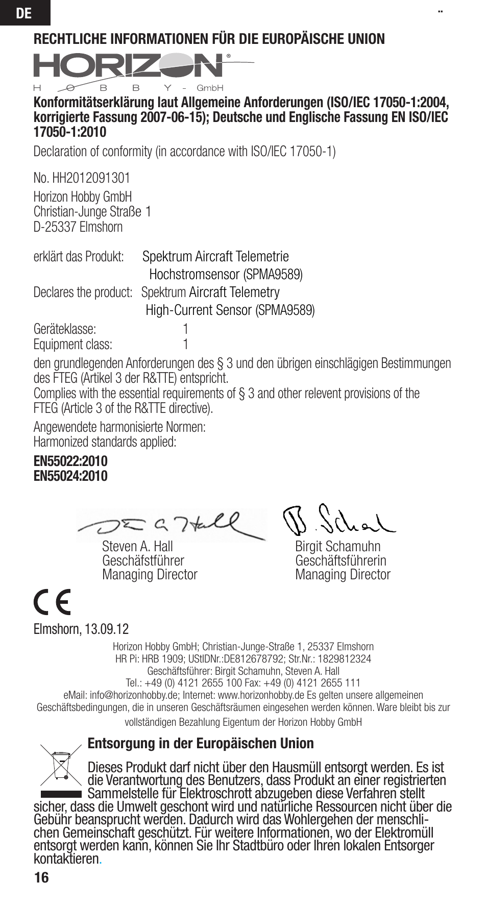 Spektrum SPMA9590 User Manual | Page 16 / 32
