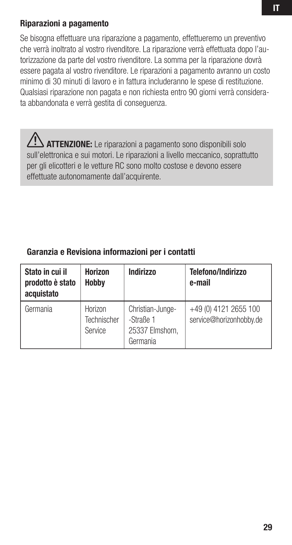 Spektrum SPMA9590 User Manual | Page 29 / 32