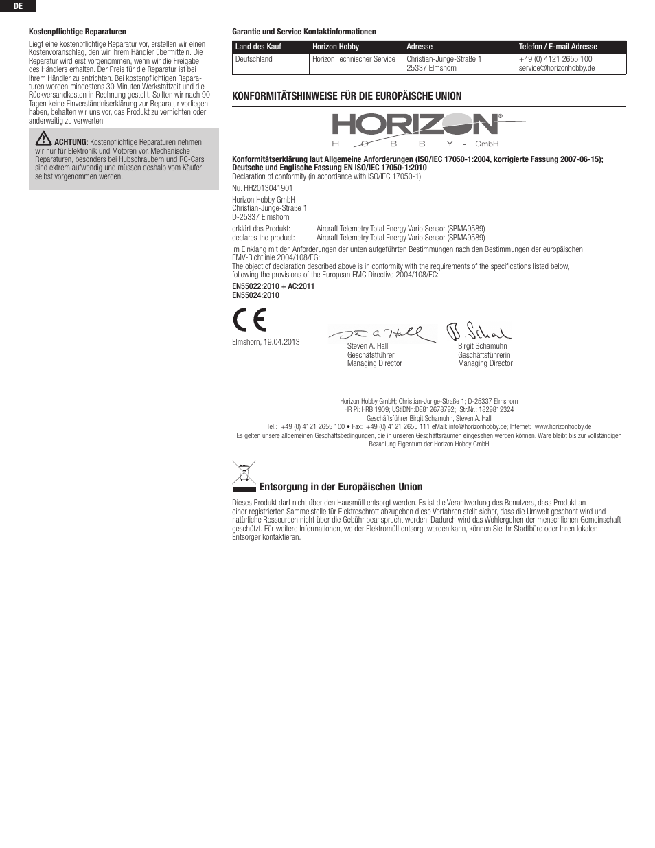 Spektrum SPMA9589 User Manual | Page 4 / 8