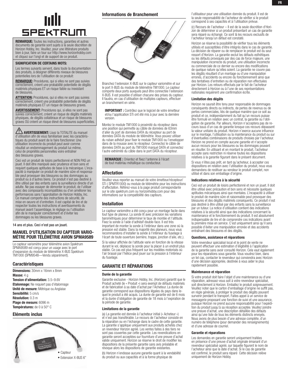 Spektrum SPMA9589 User Manual | Page 5 / 8