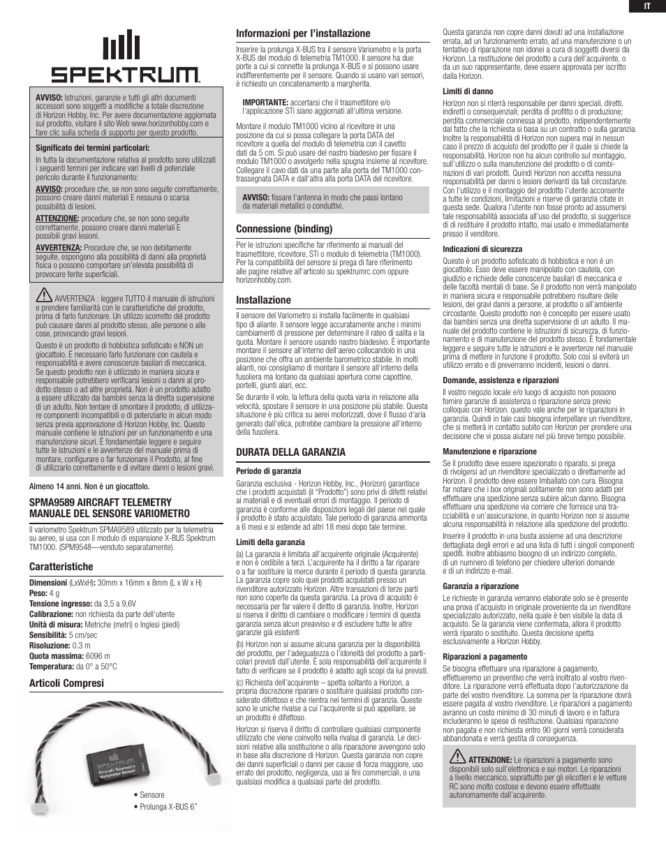 Spektrum SPMA9589 User Manual | Page 7 / 8