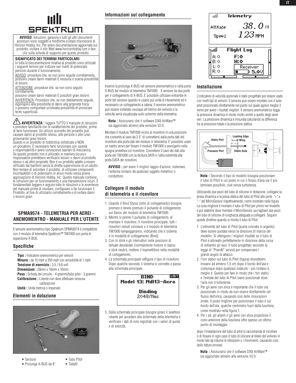 Spektrum SPMA9574 User Manual | Page 7 / 8
