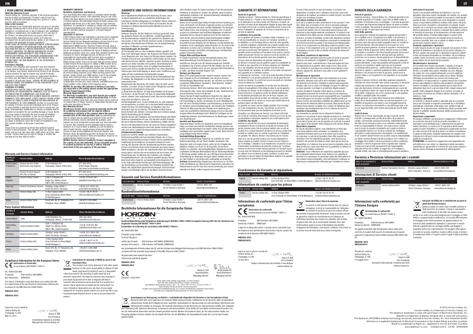 Spektrum SPMA3030 User Manual | Page 2 / 2
