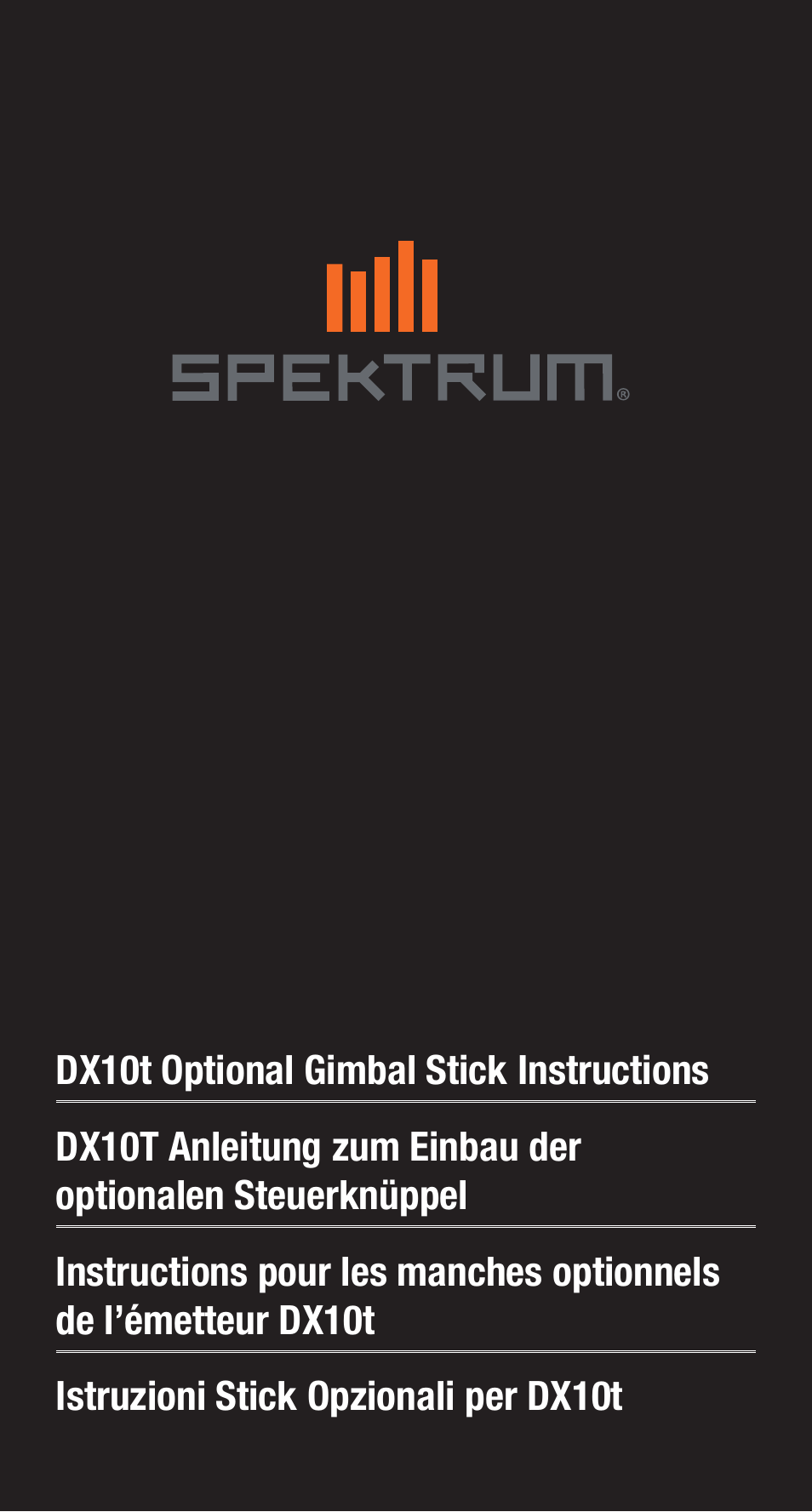 Spektrum SPMA3010 User Manual | 39 pages