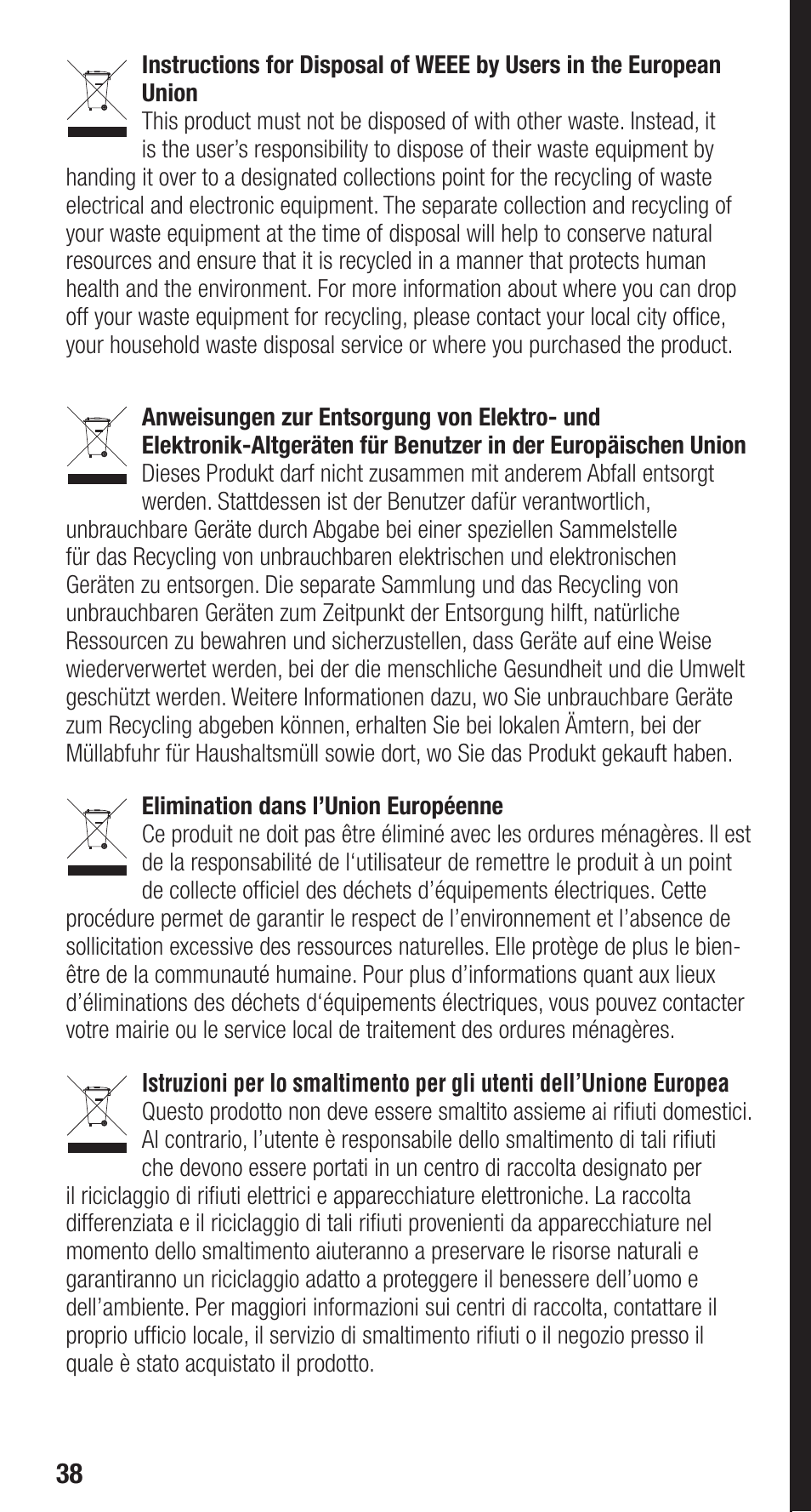 Spektrum SPMA3010 User Manual | Page 38 / 39