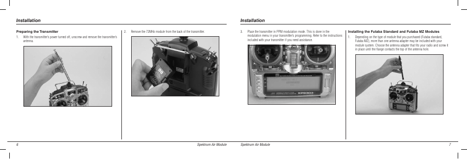 Installation | Spektrum SPMMSJR720 User Manual | Page 4 / 17
