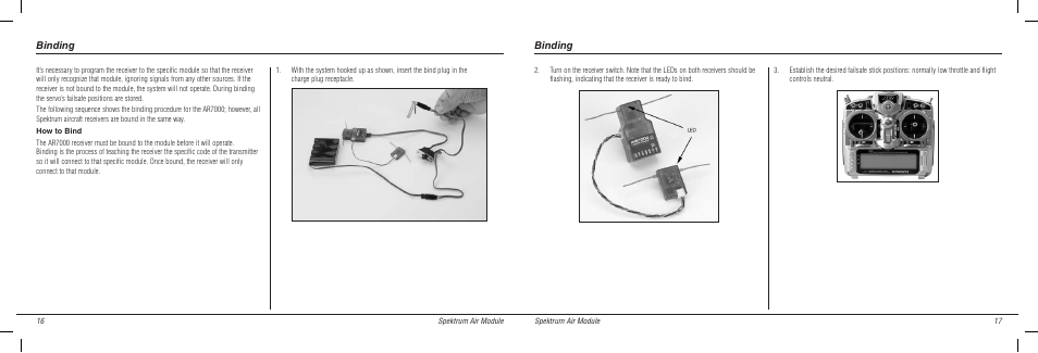 Binding | Spektrum SPMMSJR720 User Manual | Page 9 / 17