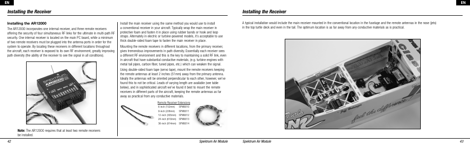 Installing the receiver | Spektrum SPMMS3132 User Manual | Page 9 / 16