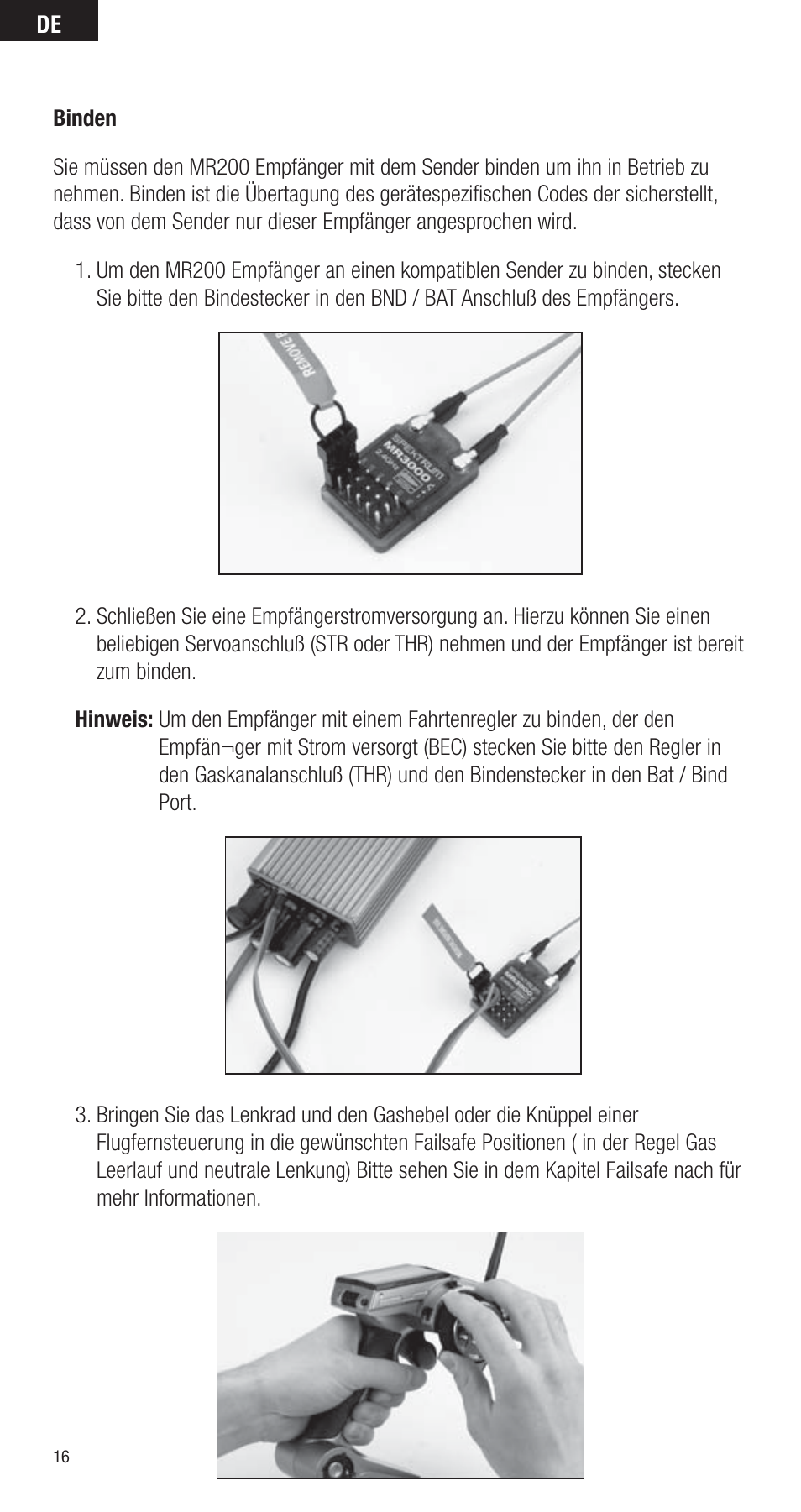 Spektrum SPMMR3000 User Manual | Page 16 / 44