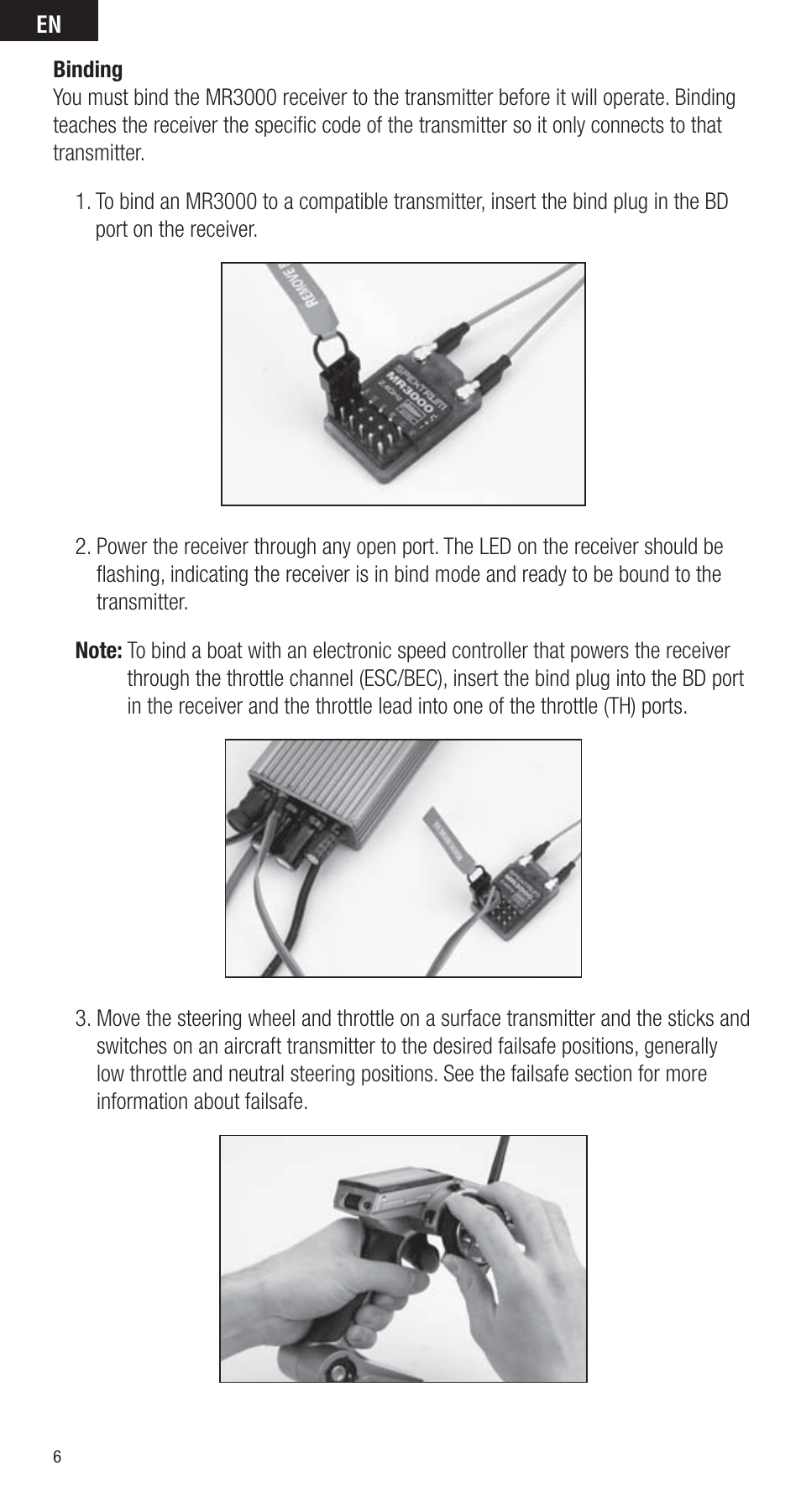 Spektrum SPMMR3000 User Manual | Page 6 / 44