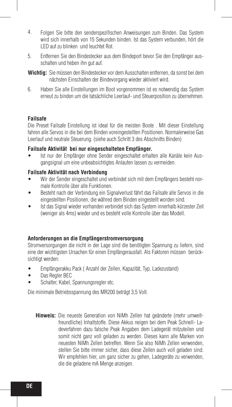 Spektrum SPMMR200 User Manual | Page 16 / 48