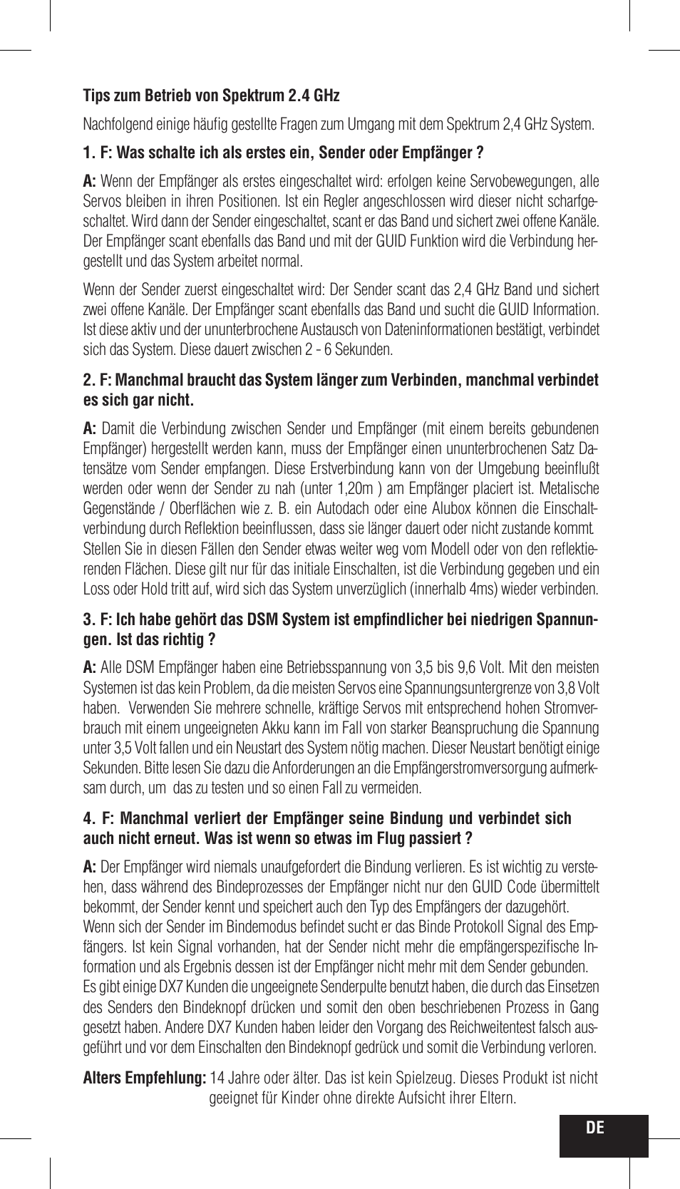 Spektrum SPMMR200 User Manual | Page 17 / 48