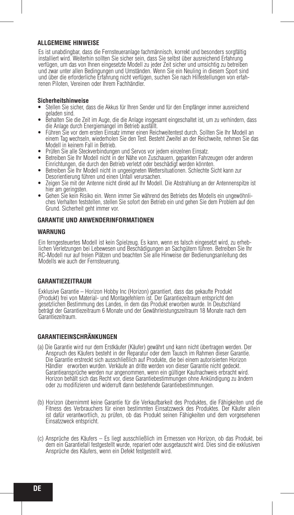 Spektrum SPMMR200 User Manual | Page 18 / 48