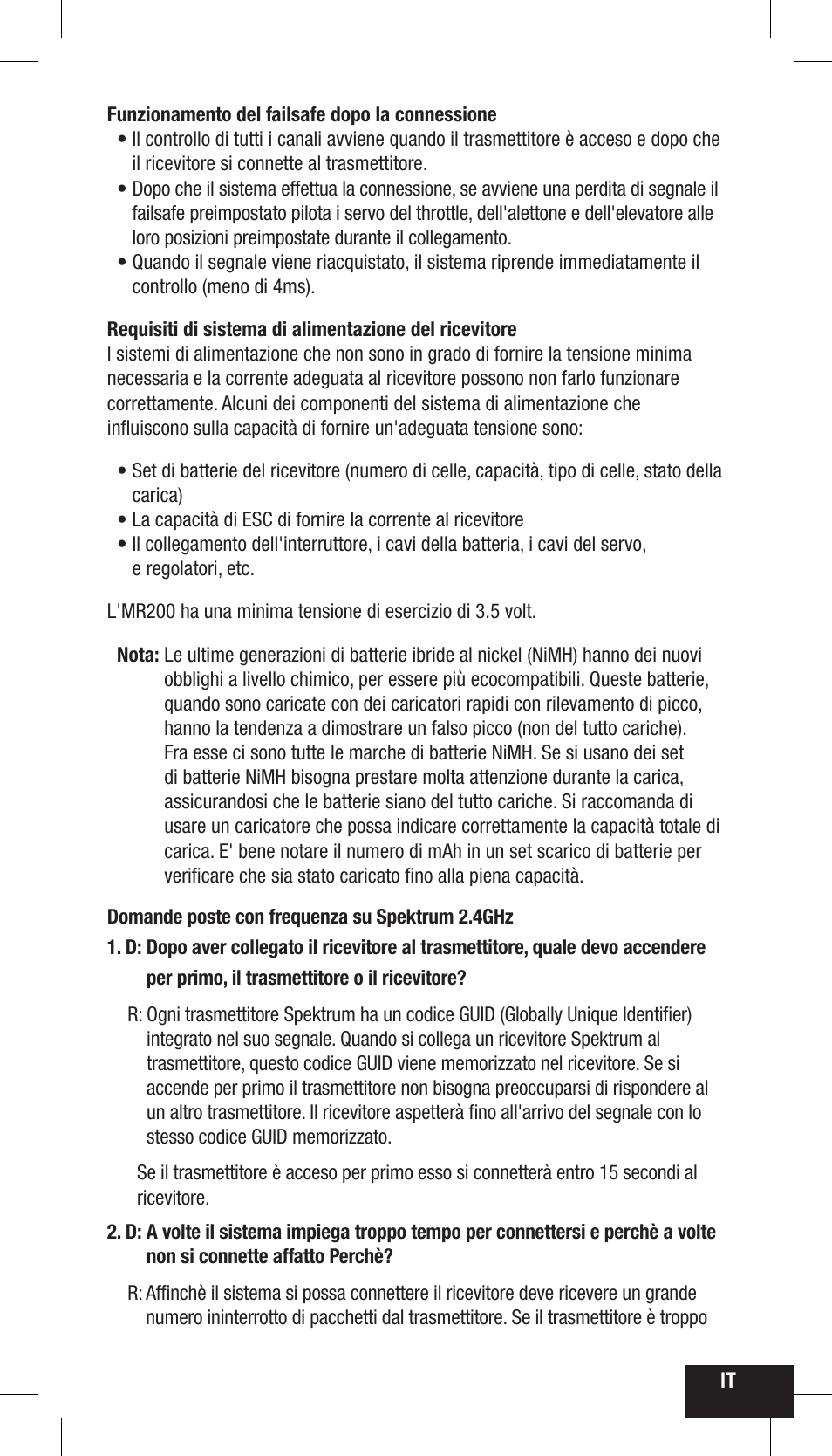 Spektrum SPMMR200 User Manual | Page 39 / 48