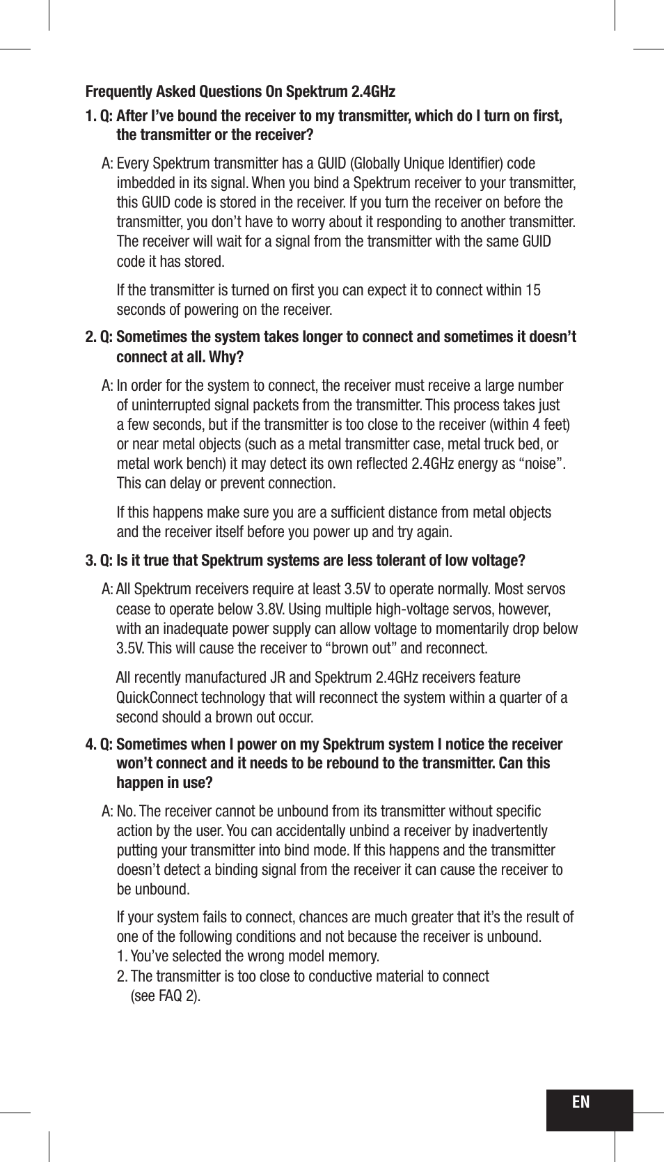 Spektrum SPMMR200 User Manual | Page 7 / 48