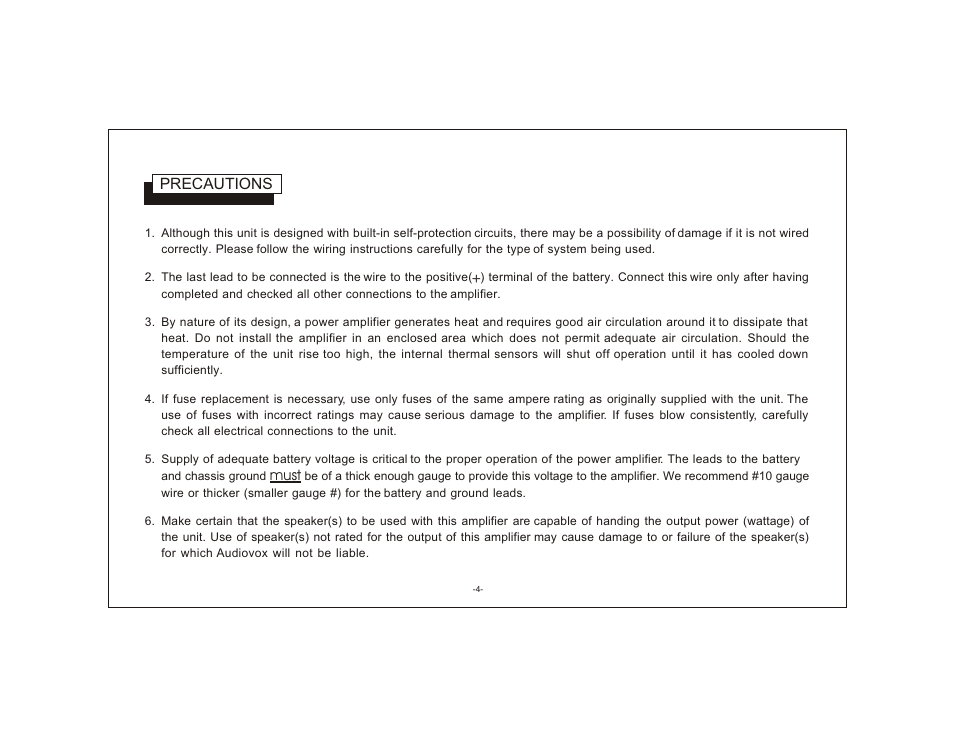 Audiovox AXT-500 User Manual | Page 4 / 17