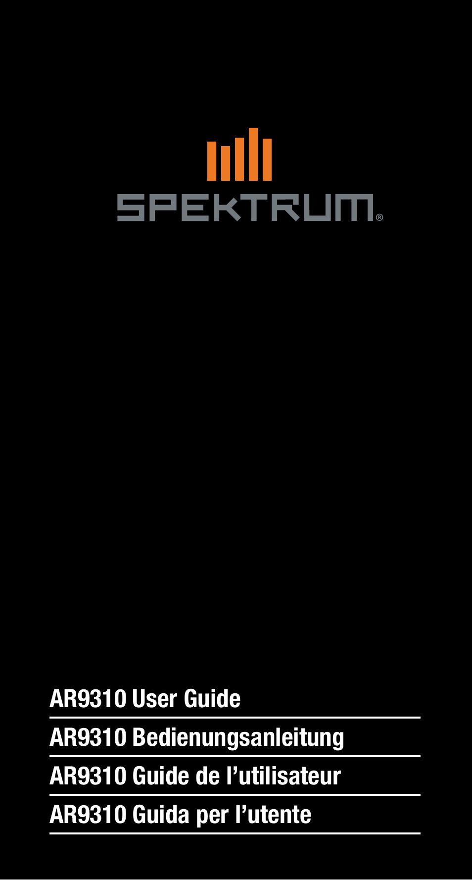 Spektrum SPMAR9310 User Manual | 45 pages
