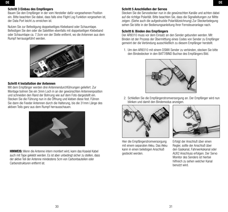 Spektrum SPMAR9310 User Manual | Page 16 / 45