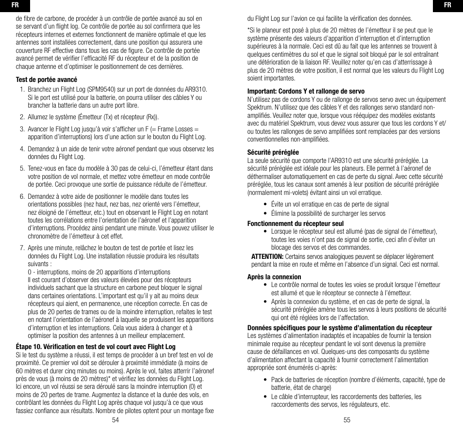 Spektrum SPMAR9310 User Manual | Page 28 / 45