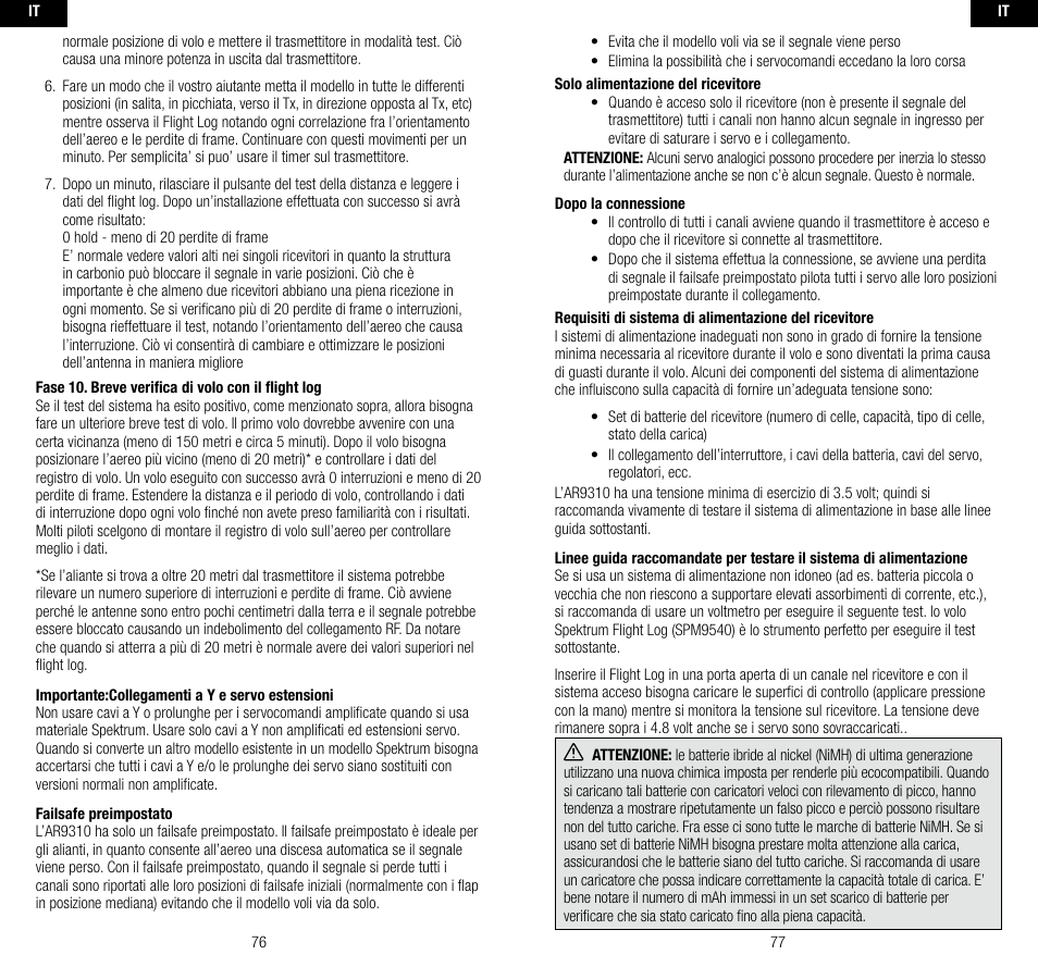Spektrum SPMAR9310 User Manual | Page 39 / 45