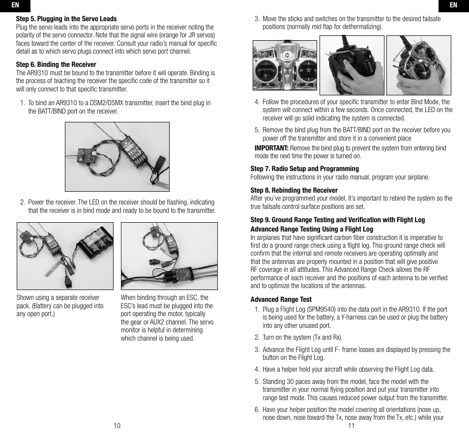 Spektrum SPMAR9310 User Manual | Page 6 / 45