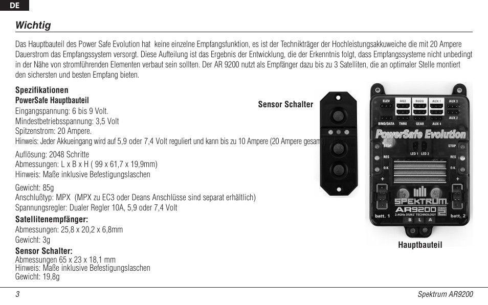 Spektrum SPMAR9200 User Manual | Page 25 / 92