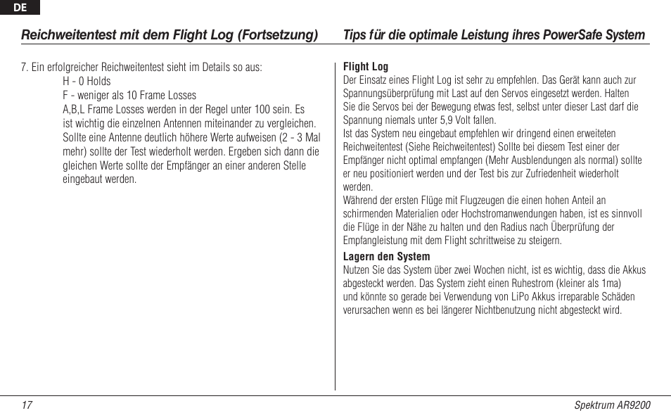 Spektrum SPMAR9200 User Manual | Page 39 / 92