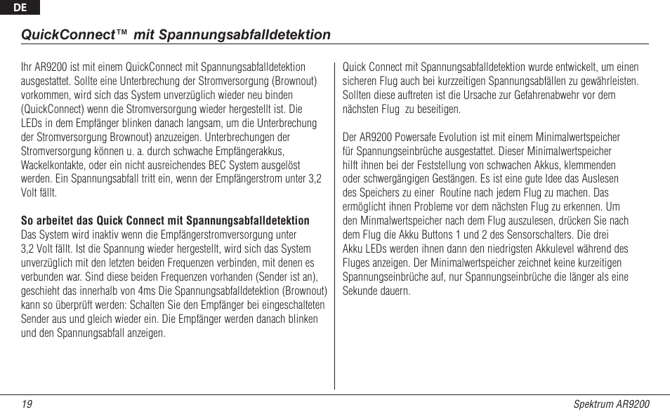 Spektrum SPMAR9200 User Manual | Page 41 / 92