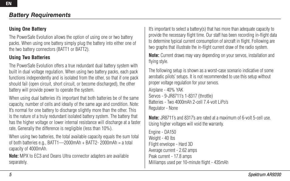 Spektrum SPMAR9200 User Manual | Page 5 / 92