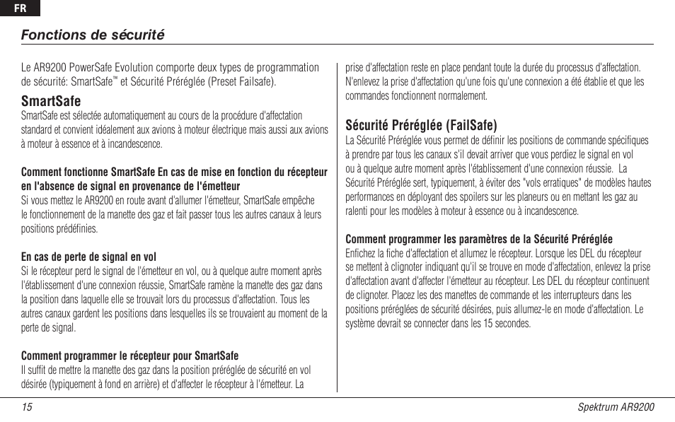 Spektrum SPMAR9200 User Manual | Page 61 / 92