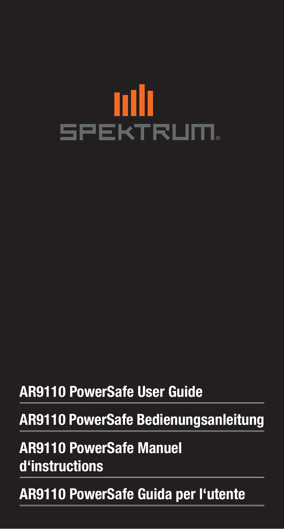 Spektrum SPMAR9110 User Manual | 100 pages