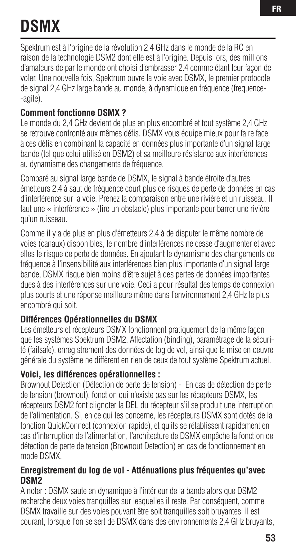 Dsmx | Spektrum SPMAR9110 User Manual | Page 53 / 100