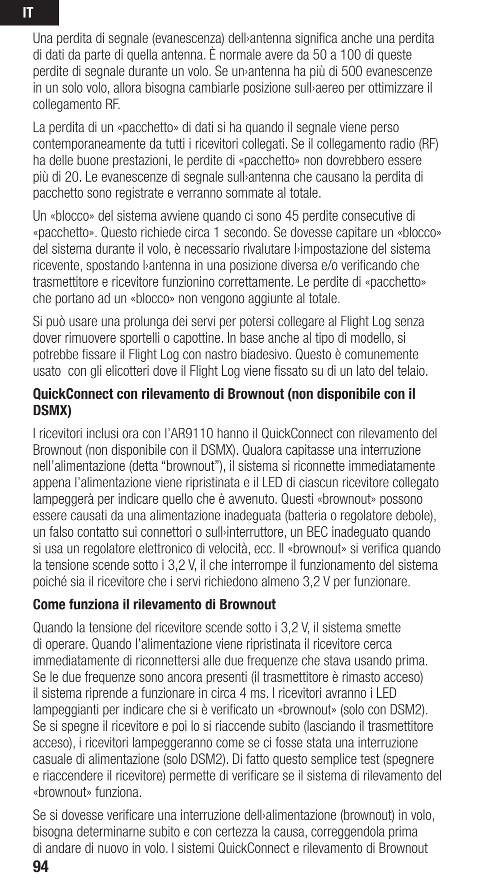 Spektrum SPMAR9110 User Manual | Page 94 / 100