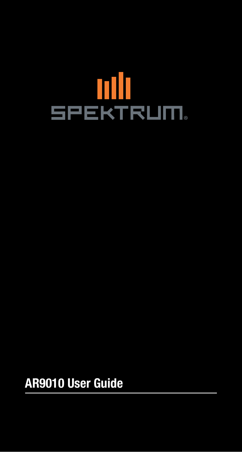 Spektrum SPMAR9010 User Manual | 72 pages