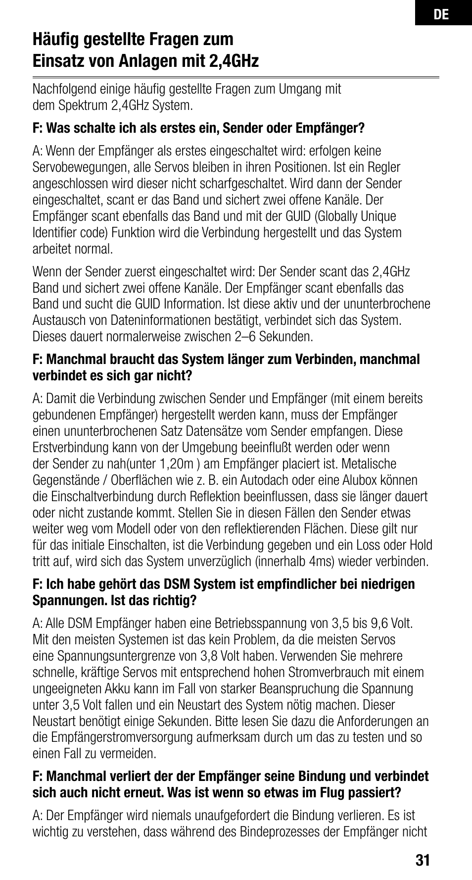 Spektrum SPMAR9010 User Manual | Page 31 / 72