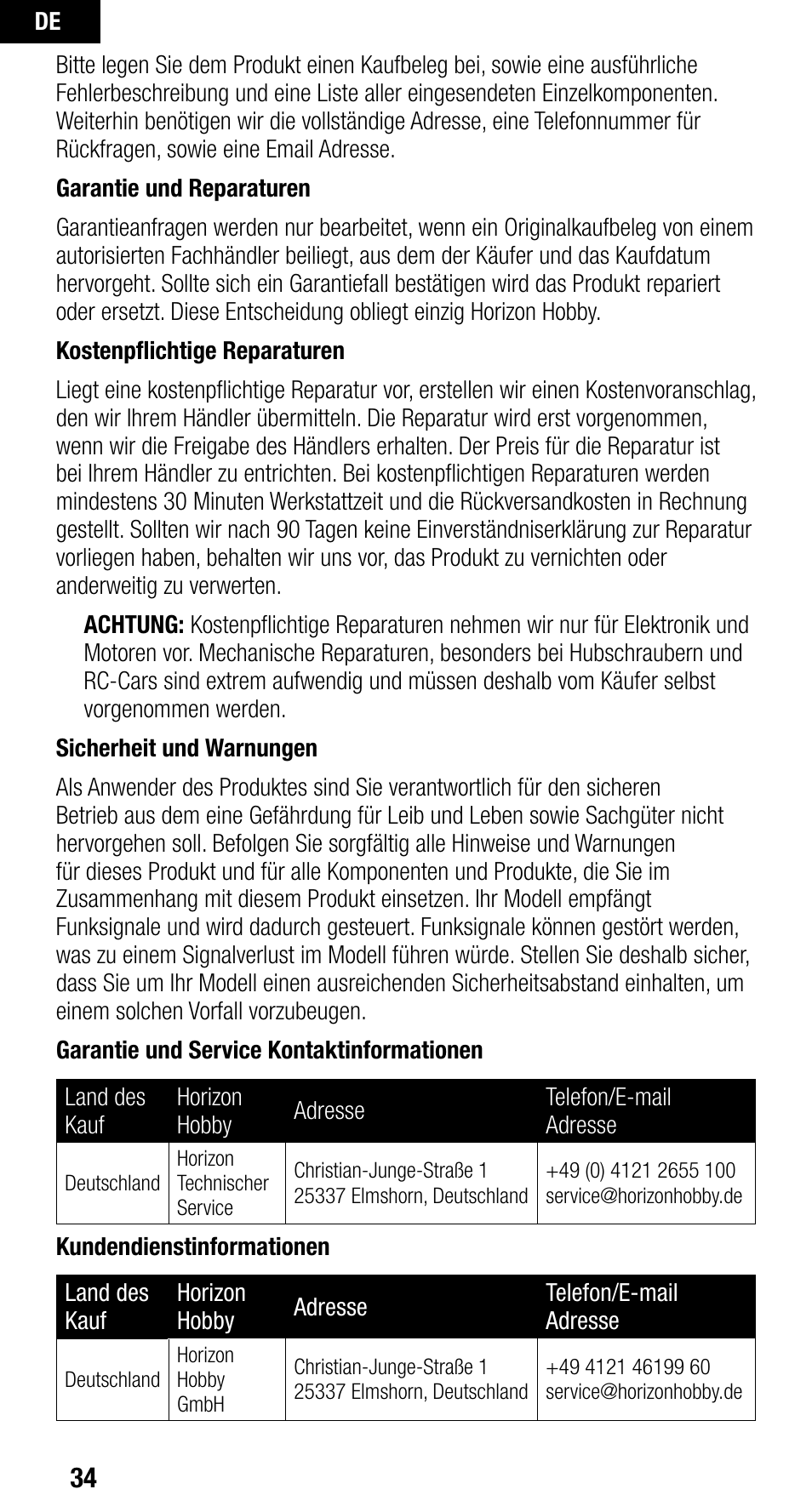 Spektrum SPMAR9010 User Manual | Page 34 / 72