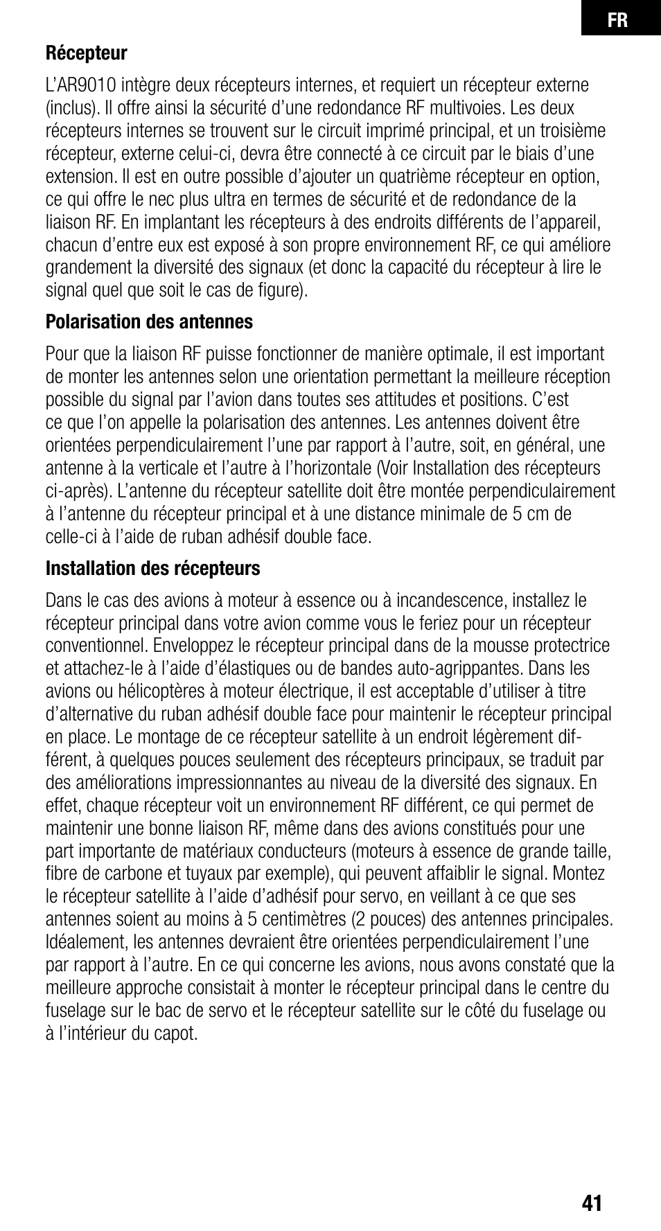 Spektrum SPMAR9010 User Manual | Page 41 / 72