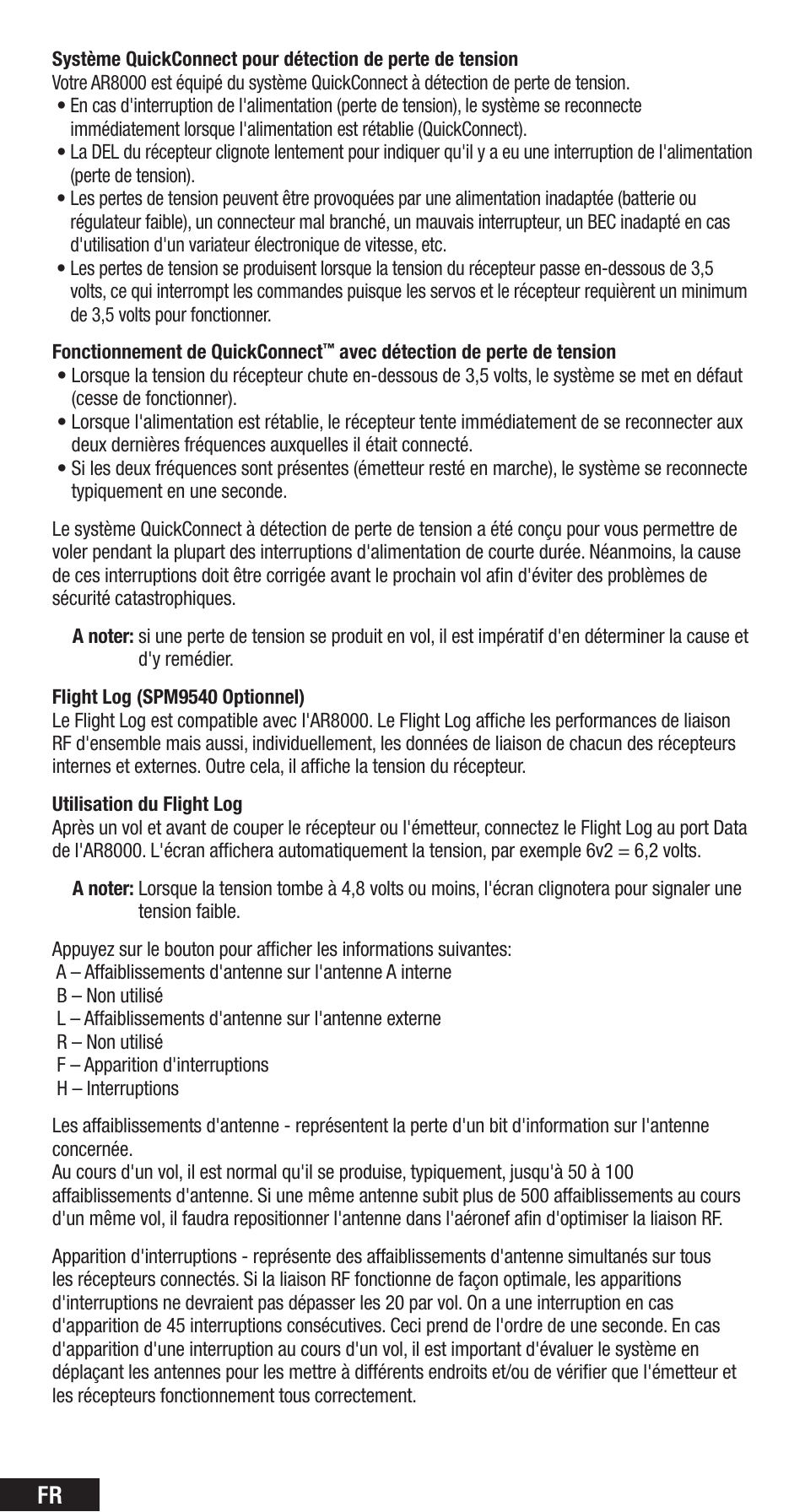 Spektrum SPMAR8000 User Manual | Page 30 / 52